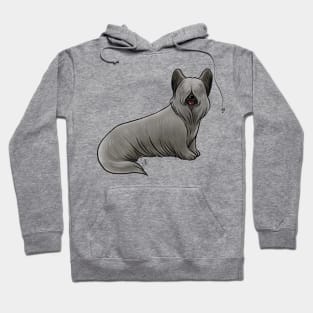 Dog - Skye Terrier - Blue Hoodie